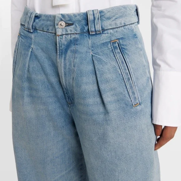 Citizens Of Humanity Cara Cropped Pleated Trouser Pant Chalice Sz 27 NWT